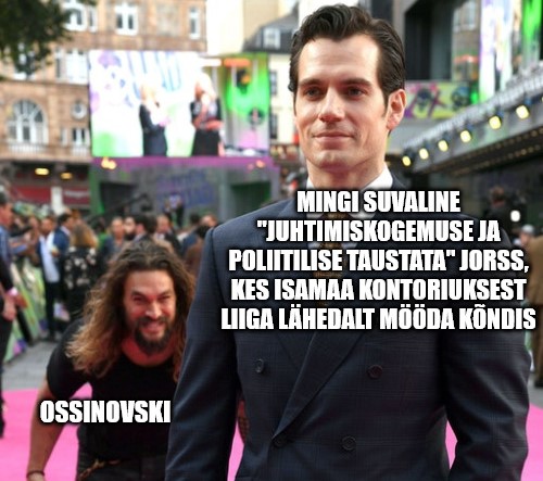 Meme: Ossinovski hiilib selja taga